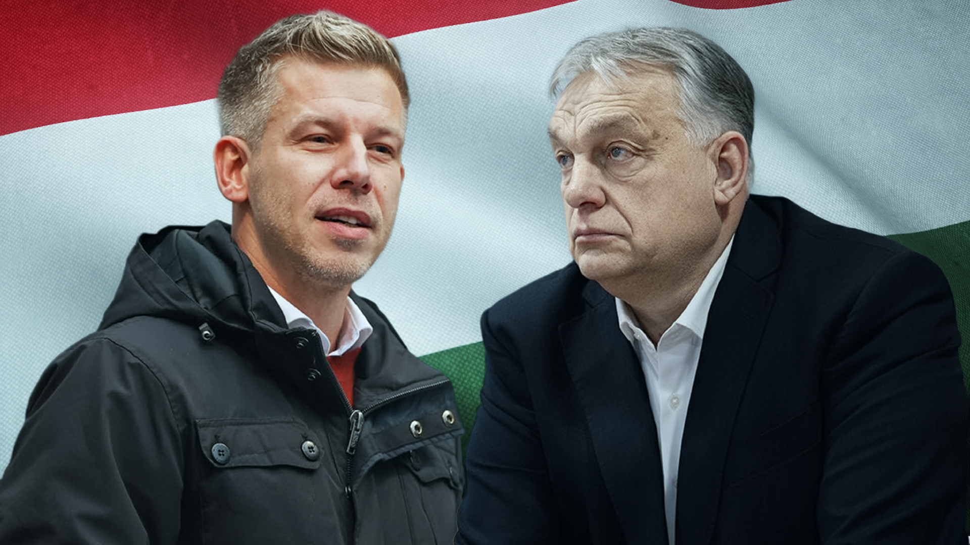 Wybory na Węgrzech. Péter Magyar, lider opozycyjnej partii Tisza i Viktor Orbán, premier Węgier i lider Fideszu.