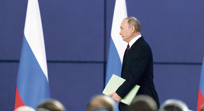 Putin gasi pożar