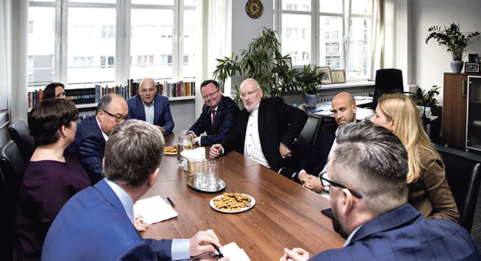 Timmermans w Warszawie