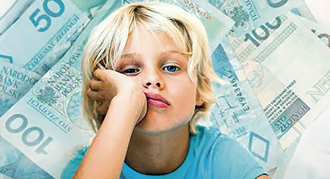 Pieniądze w rękach dziecka to pożar?