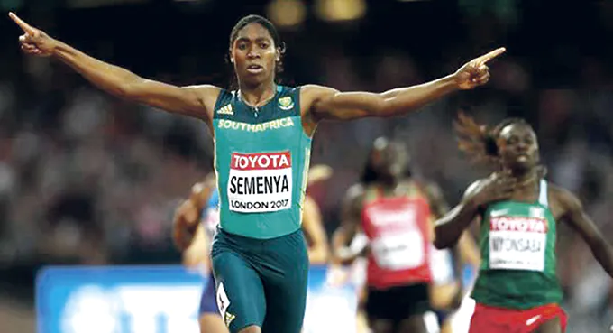 Semenya znowu na aucie