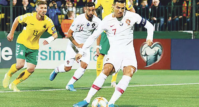 Popis Cristiano Ronaldo na Litwie