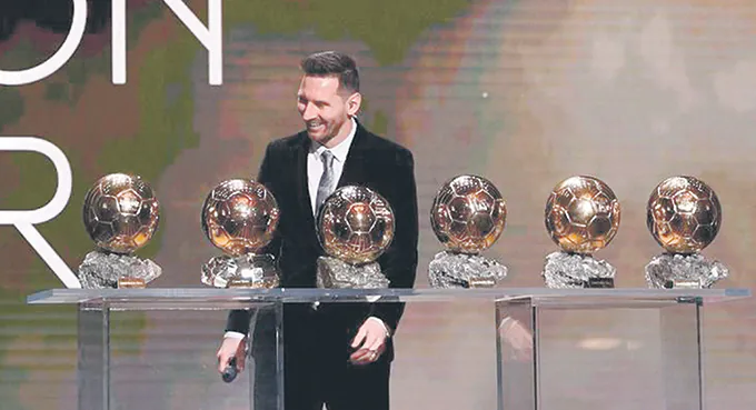 Messi ze Złotą Piłką