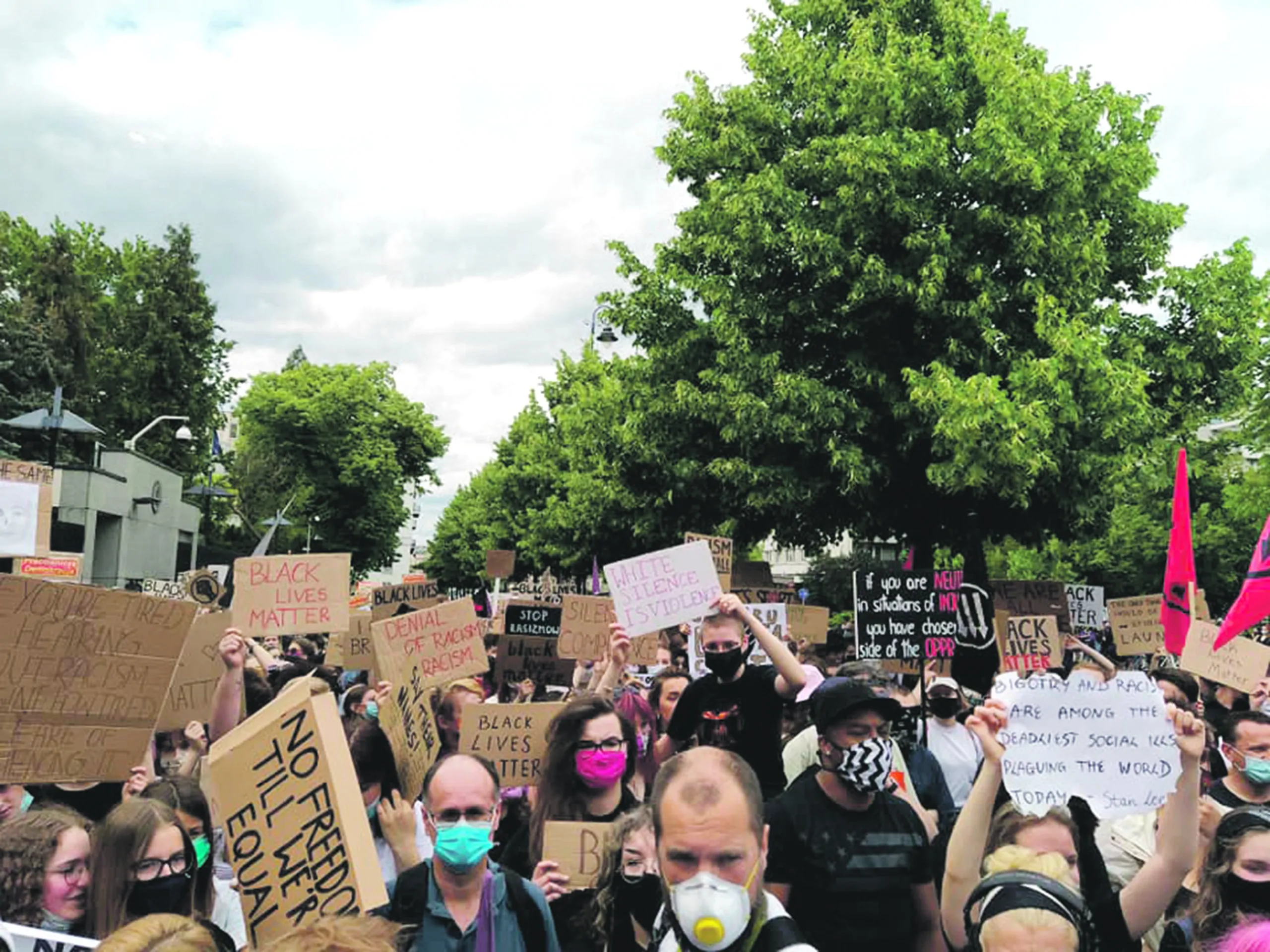 Solidarni z protestującymi w USA
