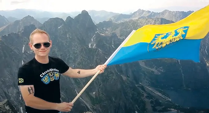 Śląska flaga na Rysach