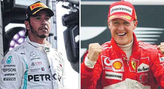 Schumacher już za Hamiltonem