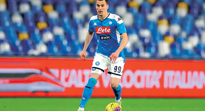 Milik rozmawia z Napoli