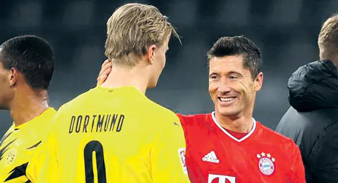 Lewandowski zgasił Erlinga Haalanda