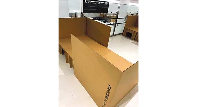 Łóżka z tektury w olimpijskiej wiosce