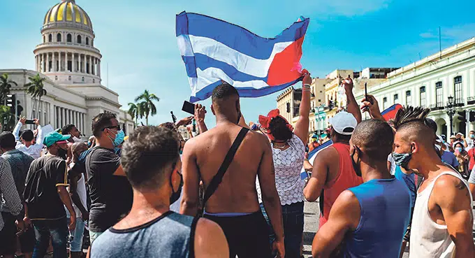 Gniew demonstrantów