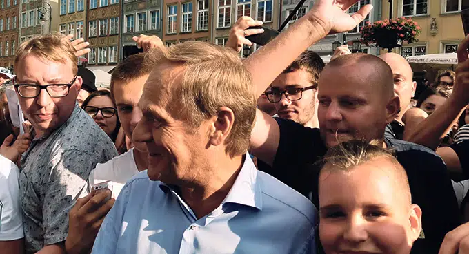 Historyczny wiec Tuska w Gdańsku