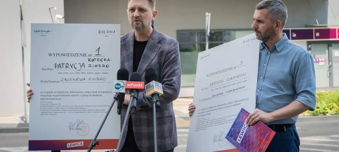 Lewica rysuje mapę nepotyzmu