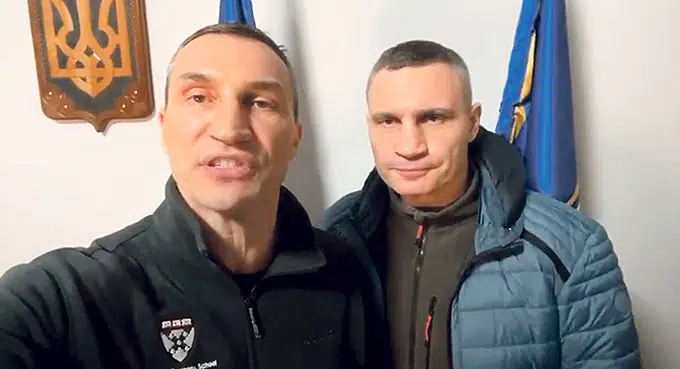 Bokserzy w okopach obrońców Kijowa