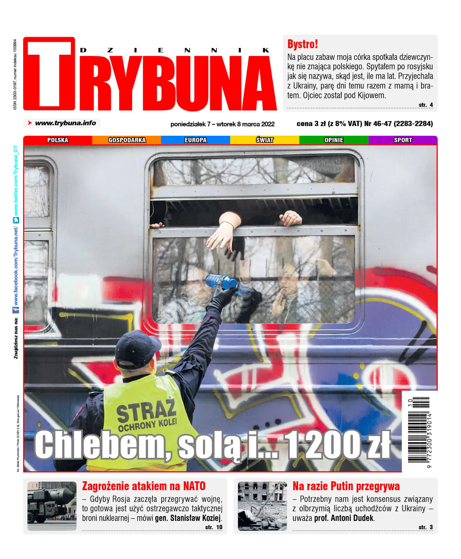 Dziennik Trybuna 2022-03-07 nr 2283-2284