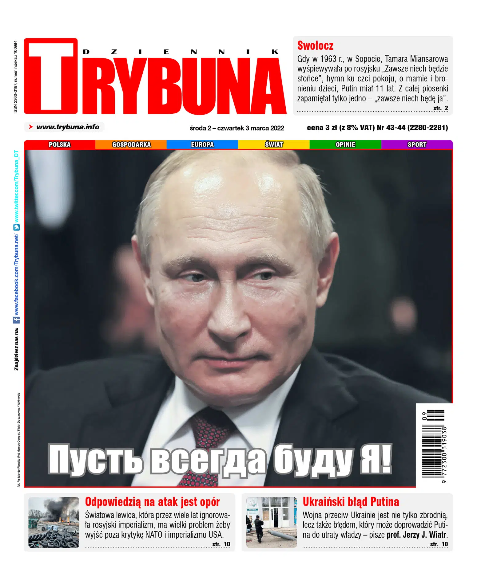 Dziennik Trybuna 2022-03-02 nr 2280-2281