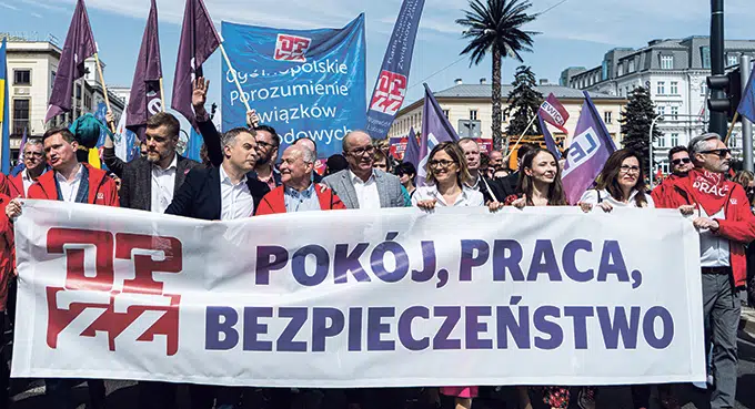 Przesłanie  z 1-majowego pochodu