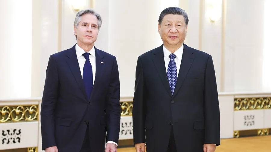 Xi Jinping spotkał się z sekretarzem stanu USA