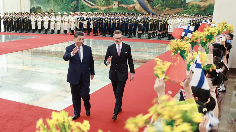Xi Jinping przeprowadził rozmowy z prezydentem Finlandii