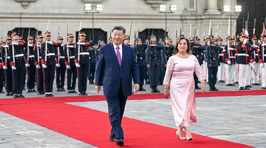 Rozmowy Xi Jinpinga z prezydent Peru