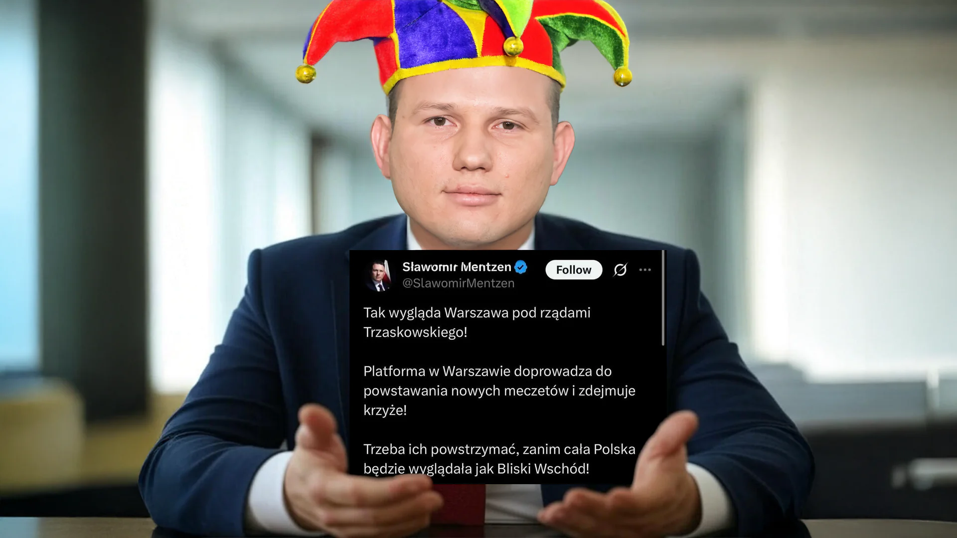 Mentzen nie jest „wolnościowcem” i straszy Turkami