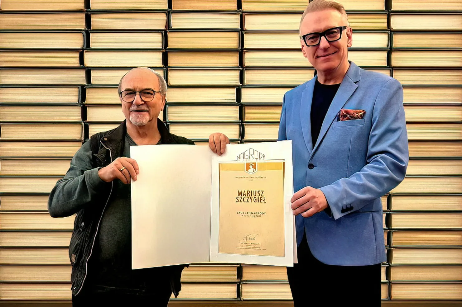 Mariusz Szczygieł z Nagrodą im. Karoliny Beylin