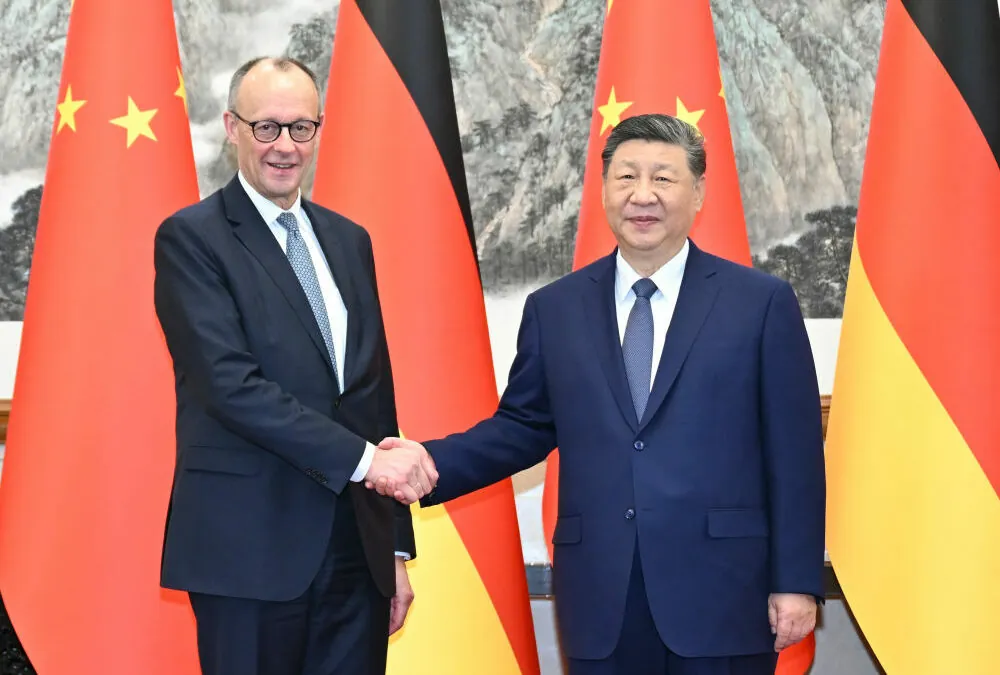 Xi Jinping spotkał się z kanclerzem Niemiec